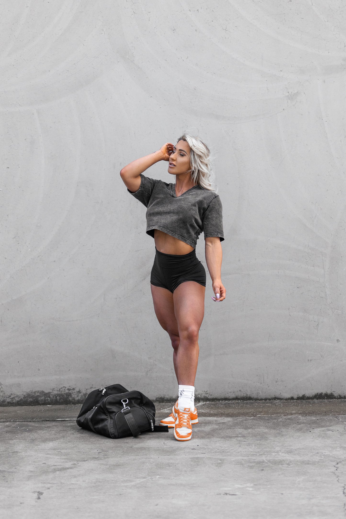 Varsity V-Neck Crop